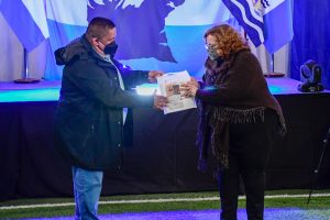 La Gobernadora participó de la inauguración del Complejo Deportivo de la Asociación Obrera Minera Argentina
