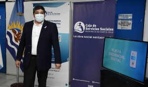 El Gobierno presentó la nueva credencial digital de la Caja de Servicios Sociales