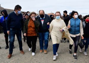 Alicia acompañó a los equipos de Abordaje Comunitario en el barrio San Benito