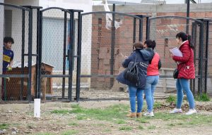 Alicia acompañó a los equipos de Abordaje Comunitario en el barrio San Benito