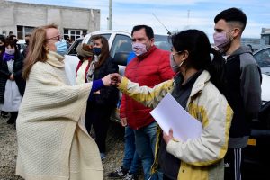 Alicia acompañó a los equipos de Abordaje Comunitario en el barrio San Benito