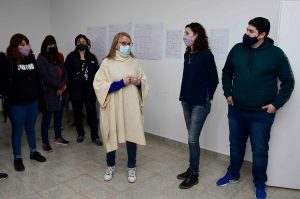 Alicia acompañó a los equipos de Abordaje Comunitario en el barrio San Benito