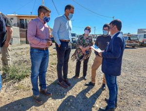 Autoridades realizaron una recorrida por obras de gas en Puerto Deseado