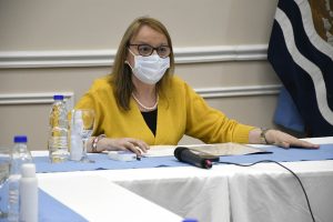 Alicia recibió a especialistas del Instituto Nacional de Prevención Sísmica en Casa de Gobierno
