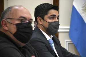 Alicia recibió a especialistas del Instituto Nacional de Prevención Sísmica en Casa de Gobierno