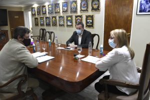 Alicia recibió a autoridad del Ente Nacional de Obras Hídricas y Saneamiento de la Nación