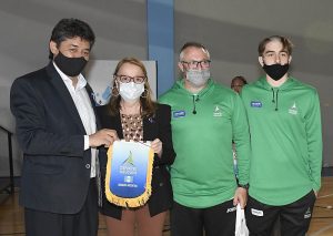 Alicia participó de la apertura oficial de los Juegos de la Araucanía 2021 – Sede Natación