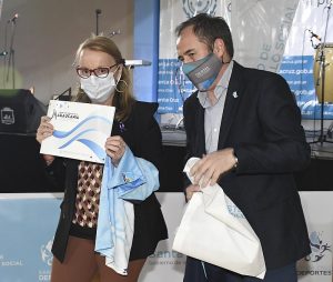 Alicia participó de la apertura oficial de los Juegos de la Araucanía 2021 – Sede Natación