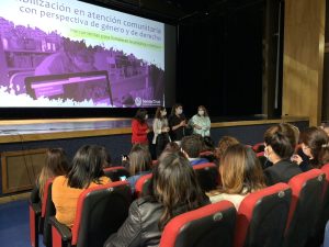 Alicia acompañó los talleres de equidad de género en Caleta Olivia