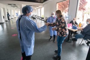 Alicia acompañó la jornada de difusión  territorial de vacunación y precios cuidados