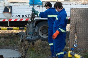 #NosotrosTrabajamosPorVos Servicios Púbicos impulsa plan de mantenimiento de redes cloacales en Río Gallegos