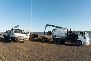 #NosotrosTrabajamosPorVos Servicios Púbicos impulsa plan de mantenimiento de redes cloacales en Río Gallegos