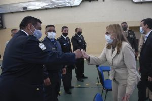 Alicia encabezó el acto central del Aniversario 137° de la Policía de Santa Cruz