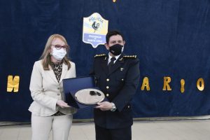 Alicia encabezó el acto central del Aniversario 137° de la Policía de Santa Cruz