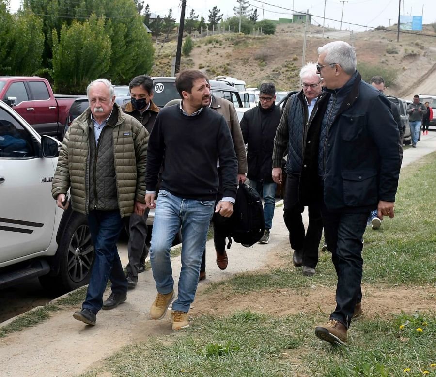 Julián Domínguez y Javier de Urquiza dialogaron con productores locales