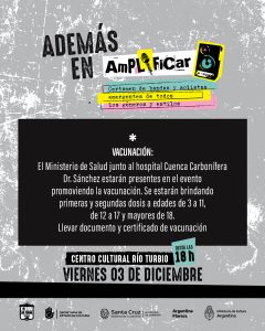 El certamen Amplificar llega a la localidad de Río Turbio