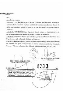 Alicia firmó el Decreto que extiende en la provincia el aislamiento social, preventivo y obligatorio