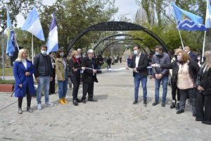 Alicia participó de la inauguración de la remodelación de la Plaza San Martín de Río Gallegos