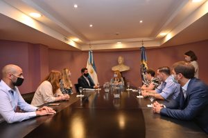 Alicia recibió al director de la Agencia Nacional de Discapacidad en Casa de Santa Cruz