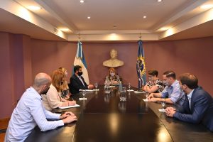 Alicia recibió al director de la Agencia Nacional de Discapacidad en Casa de Santa Cruz