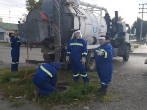 Servicios Públicos continúa con tareas de saneamiento