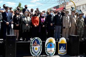 Alicia encabezó los actos en el marco del 136° aniversario de Río Gallegos