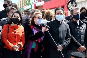 Alicia encabezó los actos en el marco del 136° aniversario de Río Gallegos