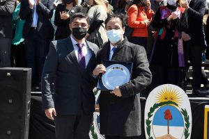Alicia encabezó los actos en el marco del 136° aniversario de Río Gallegos