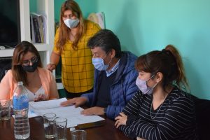 Acompañan la construcción de la sede de la Junta Vecinal del Barrio “Néstor Kirchner”