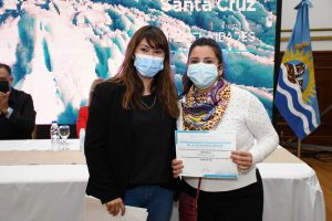 Alicia encabezó el acto de entrega de equipamiento a emprendedorxs de la Economía Social
