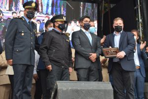 El Gobierno de Santa Cruz acompañó lo actos centrales del 74º Aniversario de Los Antiguos