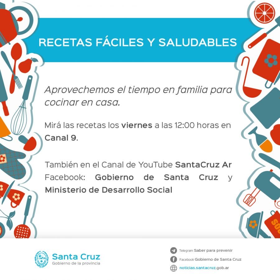 Mañana una nueva receta para una alimentación saludable