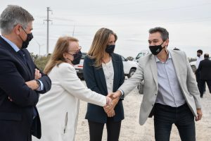 Alicia encabezó la inauguración del Parque Eólico en Cañadón Seco