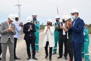 Alicia encabezó la inauguración del Parque Eólico en Cañadón Seco