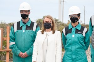 Alicia encabezó la inauguración del Parque Eólico en Cañadón Seco