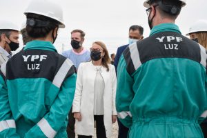 Alicia encabezó la inauguración del Parque Eólico en Cañadón Seco