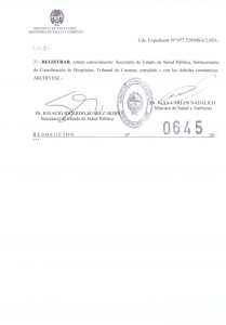 Nadalich se refirió a la Resolución 645 que refiere al levantamiento gradual del aislamiento