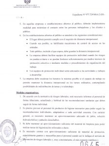 Nadalich se refirió a la Resolución 645 que refiere al levantamiento gradual del aislamiento