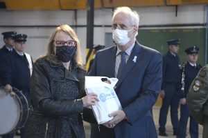 Alicia participó del acto de inauguración del Puente Aéreo Río Gallegos-Río Grande