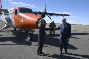 Alicia participó del acto de inauguración del Puente Aéreo Río Gallegos-Río Grande