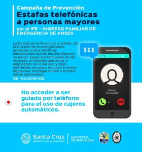 Recomendaciones ante intentos de estafas telefónicas