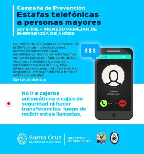 Recomendaciones ante intentos de estafas telefónicas