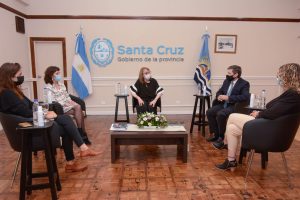 La Gobernadora se reunió con el vicepresidente de la empresa Cerro Vanguardia