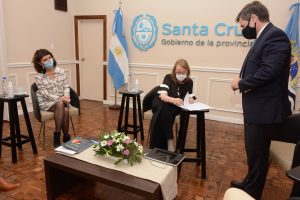 La Gobernadora se reunió con el vicepresidente de la empresa Cerro Vanguardia