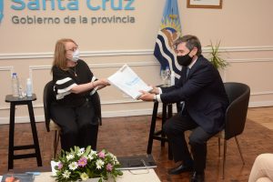 La Gobernadora se reunió con el vicepresidente de la empresa Cerro Vanguardia