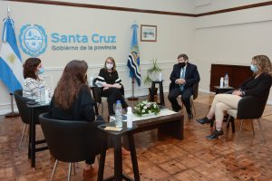 La Gobernadora se reunió con el vicepresidente de la empresa Cerro Vanguardia