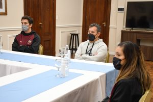 Alicia recibió a integrantes del Club de Básquetbol San Miguel de Río Gallegos