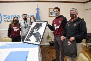 Alicia recibió a integrantes del Club de Básquetbol San Miguel de Río Gallegos