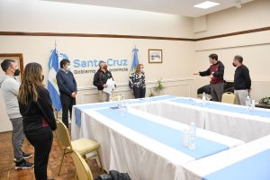 Alicia recibió a integrantes del Club de Básquetbol San Miguel de Río Gallegos