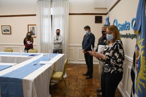 Alicia recibió a integrantes del Club de Básquetbol San Miguel de Río Gallegos